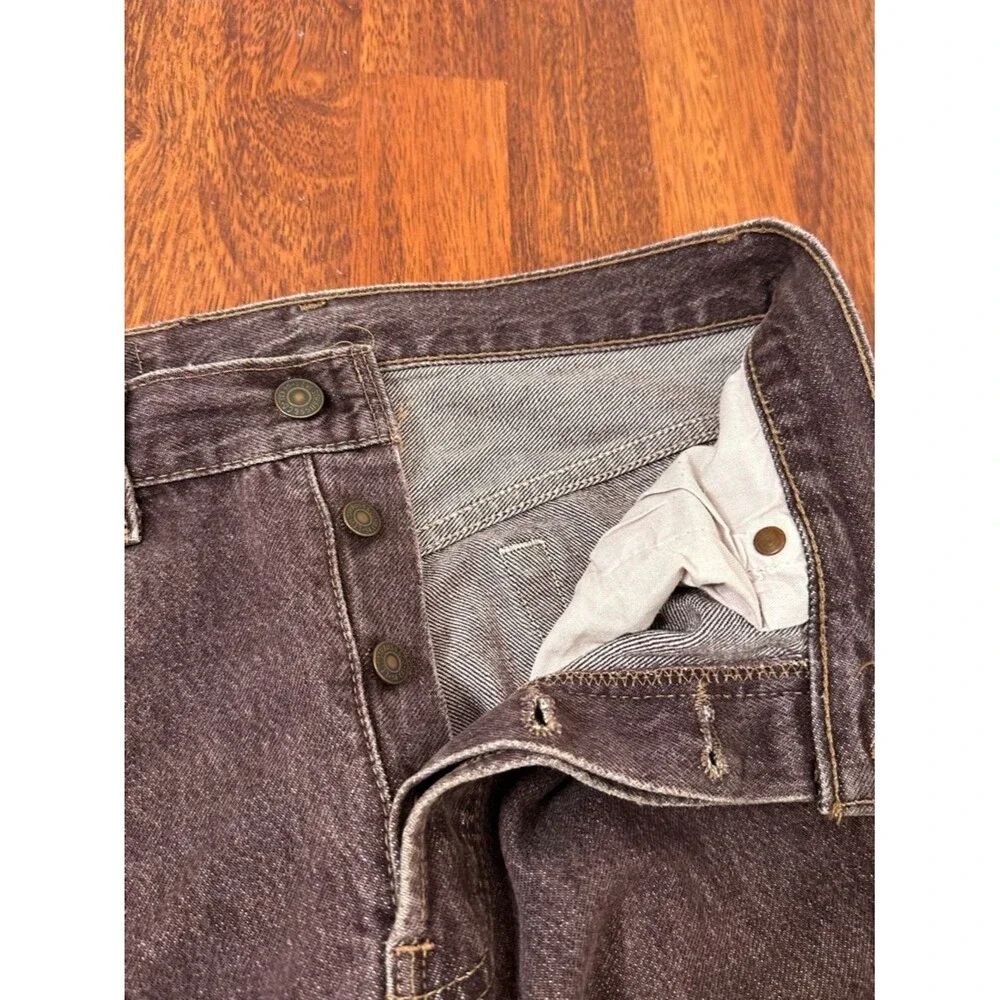 Levi's 501 vintage 90s Mad  in USA Men's Dark Brown Straight Jeans W29 L 30